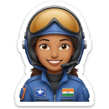 Indian fighterjet female pilot sticker