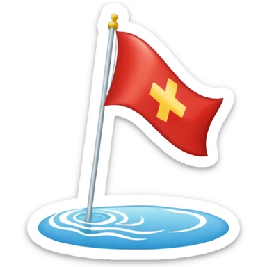 lifeguard flag sticker
