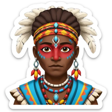 A tribal shaman sticker