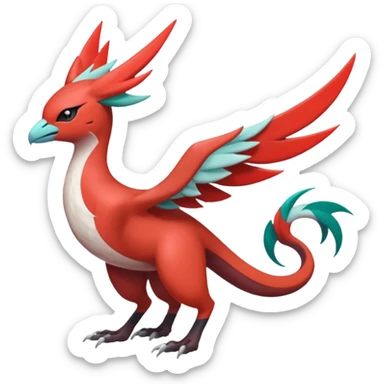 Trico-Meloetta-Latias-Yveltal-Nargacuga-Noivern-hybrid-fusion-creature, full body sticker