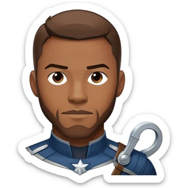 Sam Wilson with side-whiskers from avenger sticker