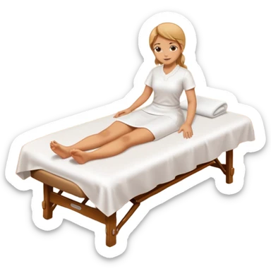 Massage on some special table sticker