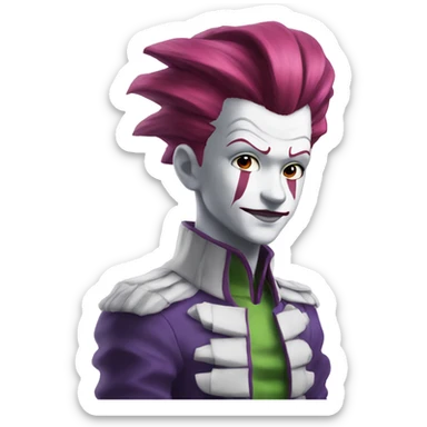 hisoka tall sticker
