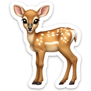 baby deer fawn sticker