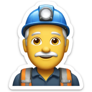 53 year old white coal miner sticker