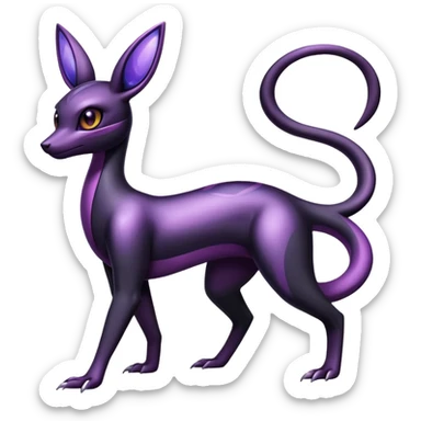 Salazzle-Umbreon-Fakémon-hybrid-creature (full body)  sticker