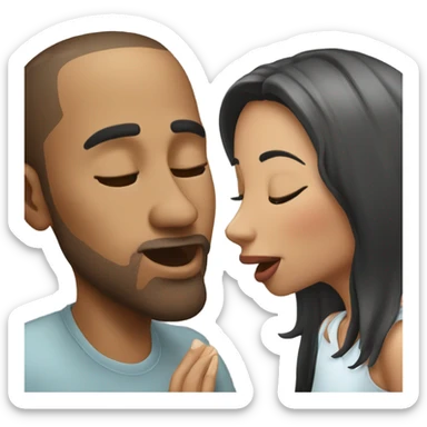 Kissing my wife sticker