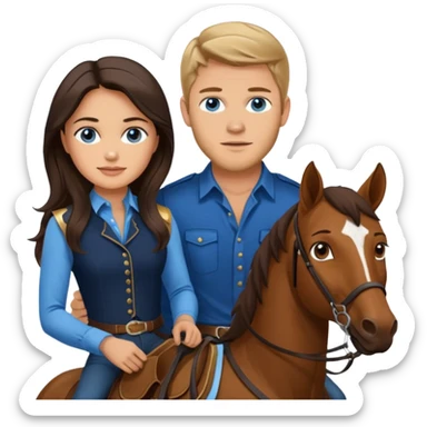 Remove rabbit ears from blue eyed trevor donovan with from brown eyed danica mckellan and horse sticker