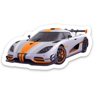 Koenigsegg One:1 hypercar sticker