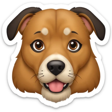 a big dox mix with regular dog and german shepard sticker