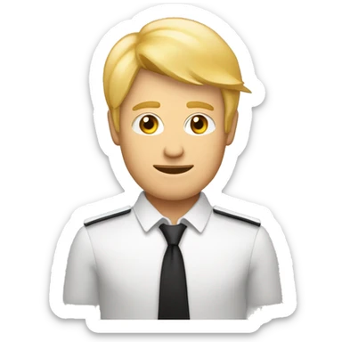 Un homme métisse avec des lox d’un coté blonds et noir de l’autre coté  sticker