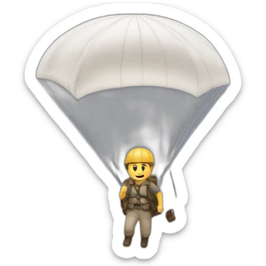 Jack Dawson with a parachute sticker