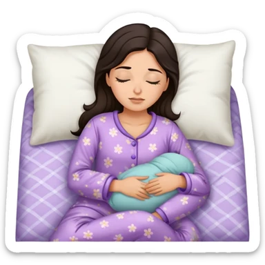 spanish female sleeping in pajama sticker