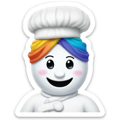Pilsbury doughboy wearing a turban sticker