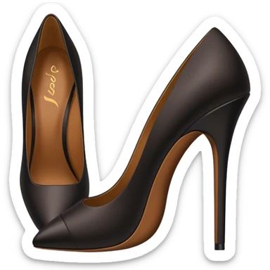 1990’s posh spice black stilettos sticker