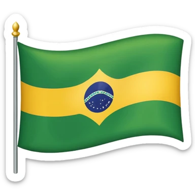 brazil flag sticker