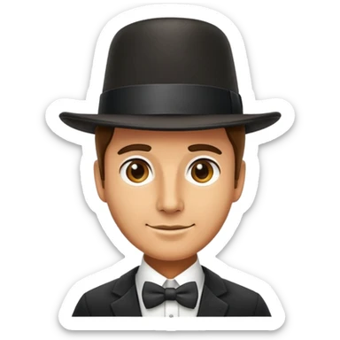 Business owner wearing several hats sticker