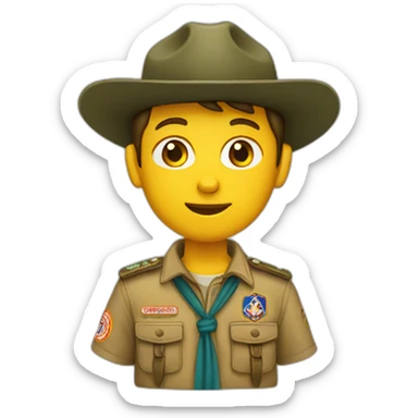 Scouts sous une tente sticker