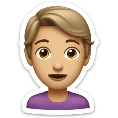 Una persona enojada diciendo "SE ACABÓ" sticker