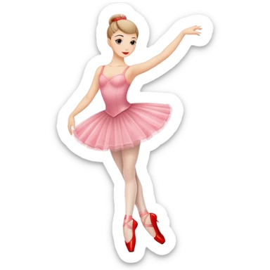 Bailarina con tacones rojos sticker