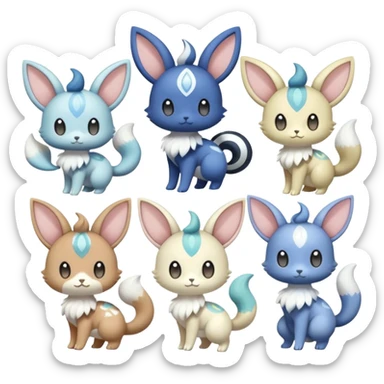 Meowstic-Meloetta-Minccino-Delcatty-Pachirisu-fusion sticker