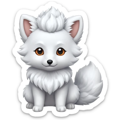 Alolan vulpix (all white) sticker