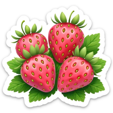 nenuphar with Strawberries  sticker
