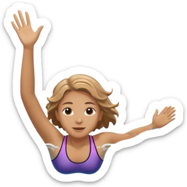 person swimming laps in pool zoomed out showing lap swiming back stroke, no more zoomed out full body but par under water I want to see the water sticker