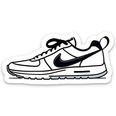 Nike swoosh logo sticker