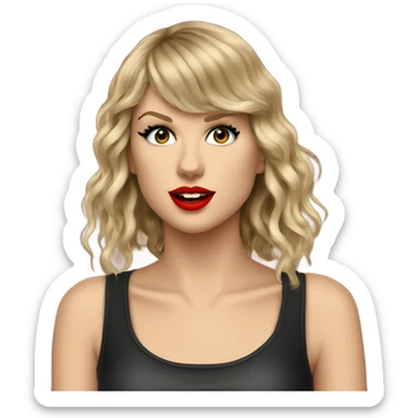 taylor swift during the eras tour, specifically the tortured poets department era sticker