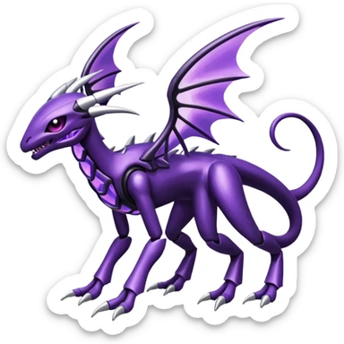 Shiny Genesect-Miraidon-Lunala-Fakémon-hybrid-creature (full body)  sticker