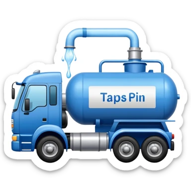 МолГрупп ДНР The organization is engaged in the delivery of tap water to addresses. Blue tankers. Water. sticker
