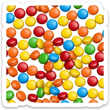 M&M candy sticker