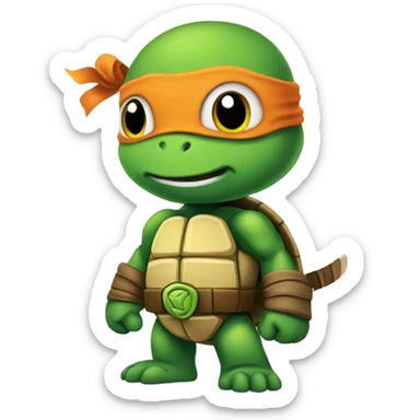 cute teenaje mutant Ninja turtle sticker