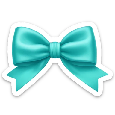 Tiffany co logo blue bow sticker