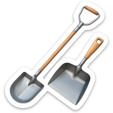 a short shovel sticker
