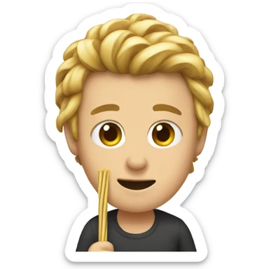 Person handing last straw sticker