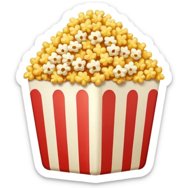 a single Popped Popcorn sticker