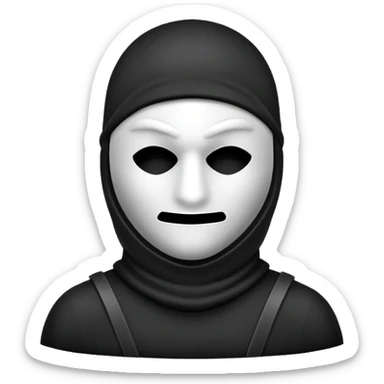 a robber emoji sticker