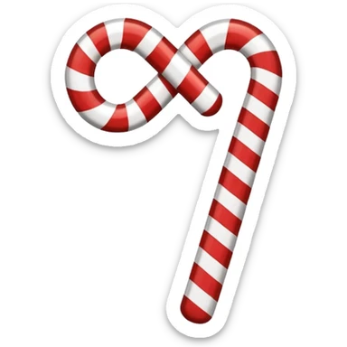 candy cane regular stripes sticker