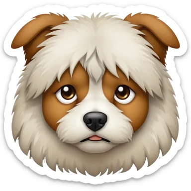 Distressed dog sticker