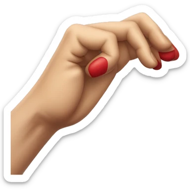 Mano cerrada con pulgar arriba, ok chispas rojas arriba sticker