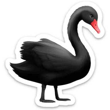 Make a black Swan sticker