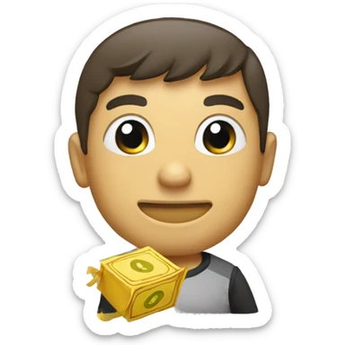 Ladron con un saco se dinero  sticker