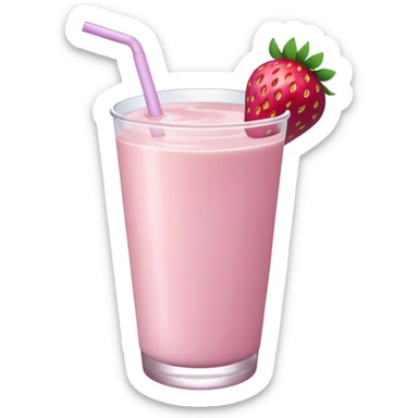 strawberry mauve milk sticker