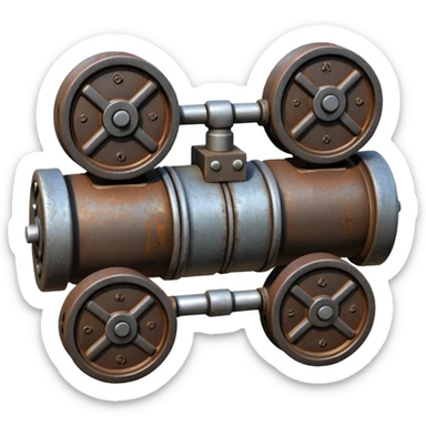 Train Coupling in single pic  sticker