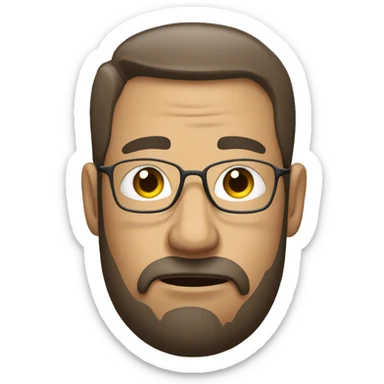 Draw an emoji of a person reading intently, with a focused expression. sticker