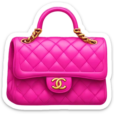 Hot pink Chanel bag sticker