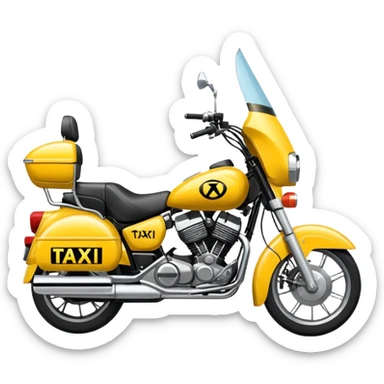 Un taxi que sea una moto y que ponga taxi y que sea una moto sticker