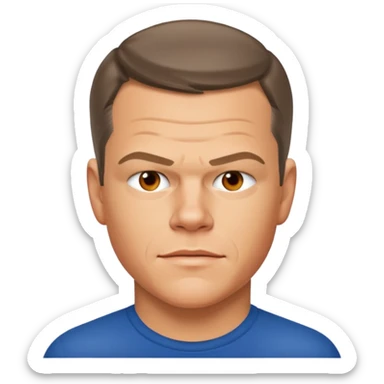 matt damon sticker